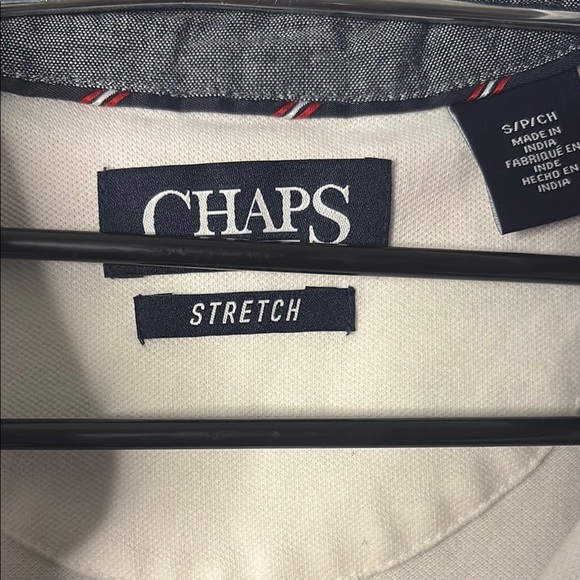 Chaps Red and Blue Polo Shirt Classic Striped Design - Picture 4 of 14